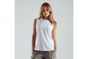 Cotton/Polyester Breathable Quick Dry Vest Tops Women Summer Lightweight Tank Top Yoga Fitness Exercise Sleeveless