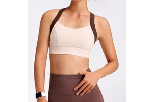 New Arrival Custom Women's Sports Crop Tops with Built-in Padded Bra High Elastic Quick Dry Fabric for Yoga Gym Workout