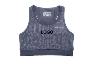 Women's High Elasticity Sleeveless Yoga Sports Bra Lightweight Breathable and Quick Drying Top for Yoga Training