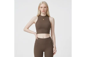 Women's Breathable Yoga Top with Sleeveless Tight-fitting for Outdoor Running Fitness Dance