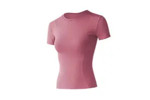Women's Yoga Top Running Fitness T-Shirt Lightweight Spandex Solid Print Breathable Short Sleeve Skinny Fit Elastic Plus Size