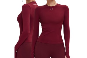 Nylon Spandex Silver Ion Yarn Moisture-Wicking Brushed Fleece Knit 300 GSM for Running Tops