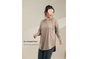 Long Sleeve Breathable Yoga Shirt Women Plus Size for Sports Top Autumn Hooded Running Quick-Dry Training Outfit Fitness Suit