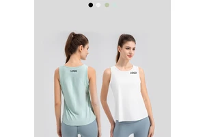 Women's Round Neck Lightweight Seamless Breathable Yoga Top for Gym Fitness Running-Spandex/Nylon Material