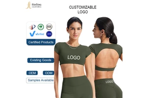 Under Lulu Custom Breathable High-strength Tight Yoga for Outer Wear Casual Sports Backless Training Running Fitness