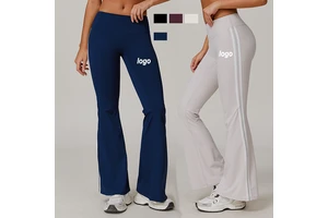 Sports Trousers Flared Wide-leg Fitness Pants Quick-drying Casual Running Women's Leggings High Leggings Femininas