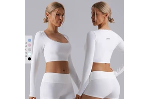 New Arrivals Quick Drying Four-Way Stretch Yoga Top Neck Slimming Version Breathable Comfortable Lightweight Running Long