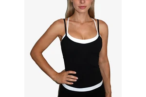 New Arrival Solid Women Double Layer tank Top Butter Soft Yoga Fitness Vest Backless Gym Pad Top Custom Label