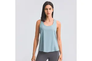 High Quality Running Training Vest Jogger Breathable Exercise Sleeveless Loose Fitness Quick Dry Sports Yoga Tank Top Woman