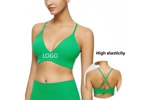 Designer Customizes AIL High Stretch Sports Bra, Shockproof Yoga Vest, Hanging Neck Fitness Top, Sexy and Beautiful Back Bra