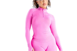 Foundry Nine United Kingdom: Zip-Front Jacket Built on Recycled Polyester/Spandex Pique Knit