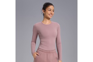 Fall Long Sleeve Yoga Wear High Intensity Pleat at Side Sports Fitness Gym Shirt Pilates Running Exercise Long Sleeve Yoga Top