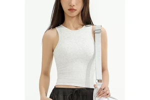 Custom Women's Active Sports Yoga Running Wear Sleeveless Tops Wholesale Breathable Casual Ribbed Tank Top Woman