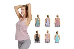 Summer 85% Polyester 15% Spandex Custom Logo Women Girl Tank Top Breathable Gym Sport Fitness Yoga Sleeveless Blouse U-neck Vest