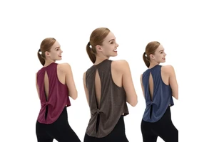 Wholesale Fitness Sports Athletic Workout Gym Yoga Vest Lady Girl Tank Top Summer Sleeveless Women's Singlet Tank Top