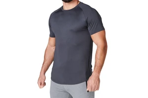 Men's Sporty Muscle Gym T-Shirt New Design Basic Crop Top for Yoga Running Fitness; Plain Wear Best Fit From PK