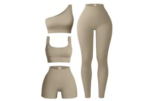 Tummy Control Seamless Yoga Set Gym Wear Women's Yoga Outfit Tight High-Elasticity Gym Tank Top Breathable Sweat-Wicking