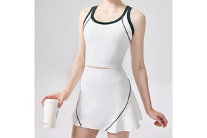 Women's Yoga Vest Spandex/Nylon Sleeveless Crew Neck Quick-Dry Breathable Summer Fitness Running High-Intensity Sports Top