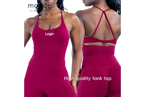 Premium 90% Nylon 10% Spandex Seamless Yoga Vest for Women Moisture-Wicking All-Day Comfort Sports tank Top