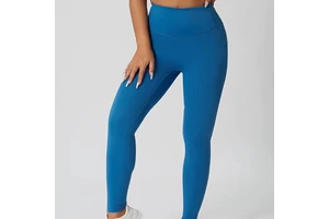 High Waist Butt Lift Solid Yoga Pants Women Workout Fitness Leggings Breathable Sweat-Wicking Nylon Spandex Four-Way Stretch