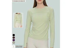 Core-Spun Cotton-Feel Polyester Quick-Dry Power Mesh Knit 130 GSM for Yoga Sets