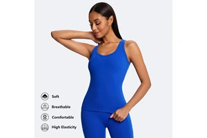 ODM Elastic Activewear Workout Stretchy Yoga Tops Running Training Pilates H-Strap Vest Sports Lightweight Tank Tops for Women