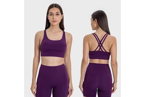 Roregal Classic Sports Sexy Absorbent Vest Women's Fitness Workout Quick-drying Yoga Bra Top for Gym