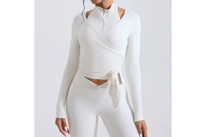 Yoga Tops Casual Sports Long Sleeve air Yoga Tops Girls Slim and Breathable Running Training Fitness Tops