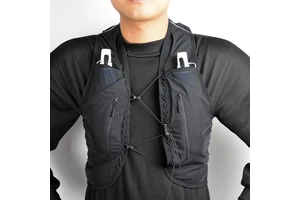 Custom Men Quick Dry Trail Running Vest Phone Holder Coupe Vent Sport Bag Women Chest Running Vest Hydration with Light