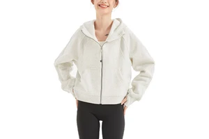 New Products High Quality Workout Yoga Top Gym Fitness Yoga Long Sleeve Top Sports Hoodie Woman