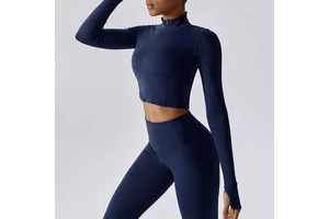 Quarry Nine Singapore: Longline Sports Bra Built on Cotton/Spandex Brush Back Fleece