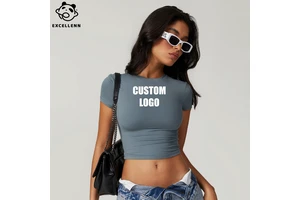 Casual Versatile Tight-fitting Breathable Quick-dry Front Fitness Top Short-sleeved Yoga Wear Running Pilates Sports T-shirt