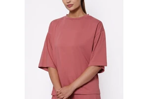 Oversized Women's T-Shirt from Pakistan Comfort & Cool Style Casual Plus Size Solid Pattern with Logo Puff Printing