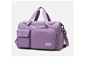 Women's Lightweight Sports Gym Bag for Carry-On Wet Pocket & Shoes Compartment Convenient Carry-on Gymbag