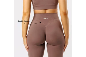 QUICK DRY Double V Shape Waisted Gym Leggings Push up Fitness Yoga Tights High Waist Yoga Pants Women Workout Yoga Leggings