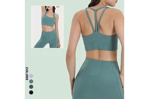 Birch Studio Norway: Longline Sports Bra Built on Recycled Polyester/Spandex 2x2 Rib Knit