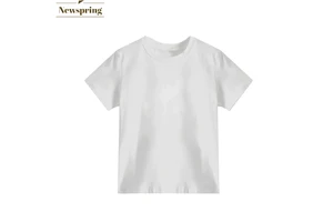 Women's 220gsm Cotton Spandex T-Shirt Round Neck Short Sleeve Breathable Solid Pattern Elasticity Slim Fit for Summer Plain Dyed