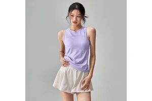 Hot Selling Thin Breathable Quick Drying Yoga Clothes Fitness Vest Women's Stretch Slimming Running Training Sleeveless Sports