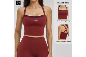 Color-Blocking Design Lightweight Breathable Vest Outdoor Sports Fitness Yoga Tank Four-Way Stretch Sport Tops for Women