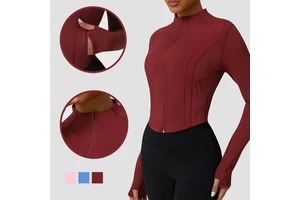 Meadow Form Singapore: Zip-Front Jacket Built on Polyester/Spandex Brush Back Fleece