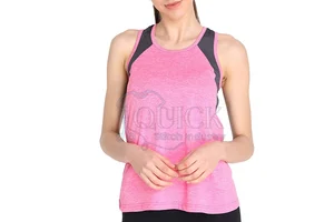 Women Plus Size Casual Cotton Polyester Tank Top Front Logo Customized Colors OEM Service Quick Dry Breathable Eco-Friendly High