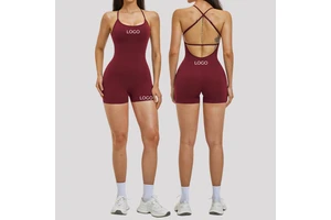 Women Cross Back Yoga Set Shock Absorption Athletic Tank Top Suit Quick Dry Outdoor Casual Fitness Workout Sportswear
