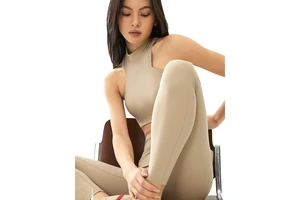 European American Fashion Women's Plus Size Solid Skinny Yoga Quick-Drying Breathable Sports Vests Sweat-Wicking Running Pants