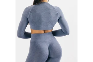 CIYING Wholesale New Women Workout Yoga Crop Top Long Sleeve Custom logo Seamless Long Sleeve for Women