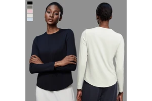 Women Casual Loose Breathable Long Sleeve Yoga Top Lightweight Activewear Sports Shirts Crew Neck Workout Tops