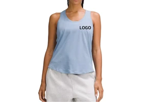 Arabella 2025 Custom Women's round Neck Bamboo Gym Yoga Tank Top Breathable Knitted Sweat-Wicking Racerback Sleeveless Wear