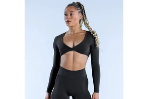 European and American Style Yoga Top for Women, with a Cross-knot Design at the Chest, Perfect for Running, Fitness, and Yoga