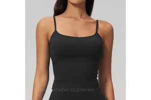 Creamy Brushed Tight-Fit Sports Vest for Women Yoga Tank Top Running Fitness Workout Sleeveless Activewear Inner or Outer Layer