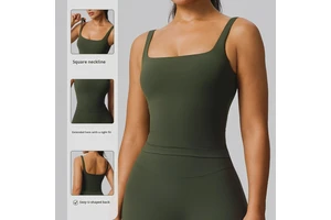 European American New Style Quick-Drying Yoga Vest Outerwear Running Fitness Clothing Women Tight-Fitting Breathable Four-Way
