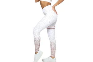 Women's Plus Size High Waist Sports Leggings Soft Spandex Workout Yoga Pants with Elastic Waist Solid Print OEM